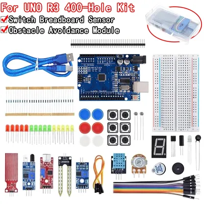 Basic Starter Kit für Arduino Uno Set R3 DIY Kit - R3 Board/Steck brett Retail Box Image