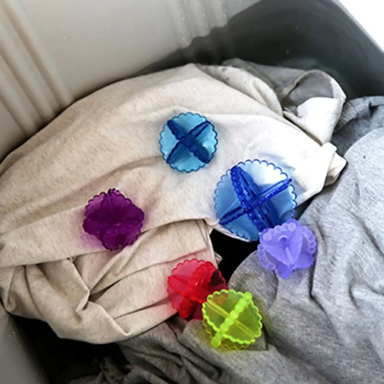 5/10 stücke-Reinigungs ball, Wäsche kugel, Flecken entfernung und Anti verschränkung vorrichtung, Waschmaschine, Kleider schutz ball Image