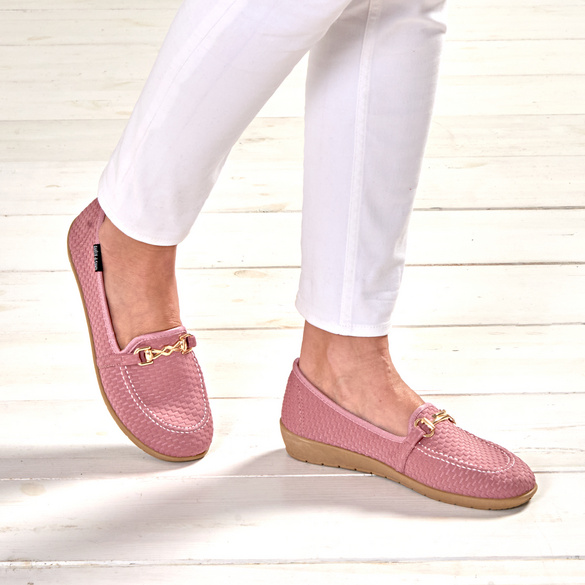 Komfort-Schuh Mokassin "Bärbel" burgund Image