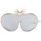 - Pure Mulberry Silk Lavender Eye Mask Silver Accessori da viaggio 1 pieces unisex
