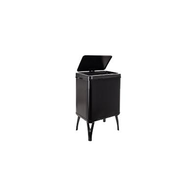 WellHome - 30L Smart Mülleimer mit automatischer Öffnung und manuellem Kontakt, 35,5x26x60cm, Schwarz Image