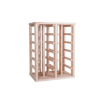 MUEBLEAR - Flaschenregal aus Kiefernholz mit 24 Ablagen UNlackiert 66x31,5x50cm Image