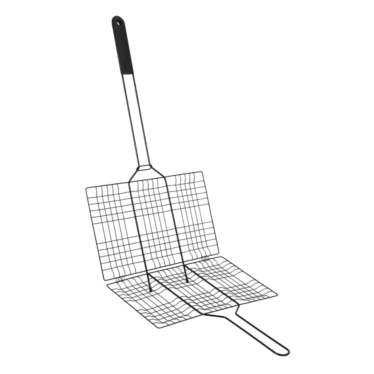 WellHome - BBQ-Grill mit Antihaftbeschichtung aus schwarzem Eisen, 68 x 32,5 cm Image