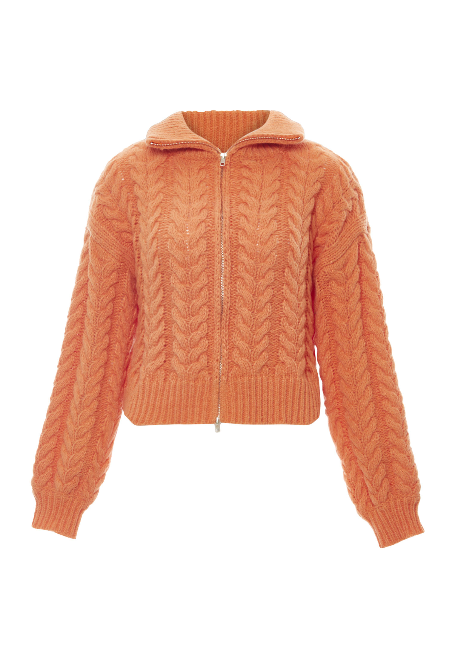 Mymo Strickjacke Damen orange M/L