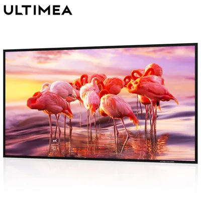 ULTIMEA E-ALR Projector Screen 100/120 Inch - 80% ALR, Gain Value 2.0 for Outdoor and Home Theater, 4K HD Foldable Silver Screen