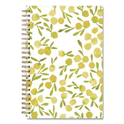 Blue Sky Kelly Ventura Mimosa Weekly/Monthly Planner, Luscious Lemons Artwork, 8 x 5, Yellow/White Cover, 12-Month (Jan to Dec): 2025 (BLS14906125)