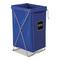 Royal Basket Trucks Hamper, Hamper Bag and Stand, 30 gal, 15w x 16d x 30h, Steel/Vinyl, Blue (RBTL00BBXHBK)