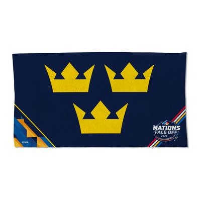 WinCraft Schweden 2025 4 Nationen Face-Off Umkleidekabine, doppelseitiges Handtuch, 56 x 106 cm Image