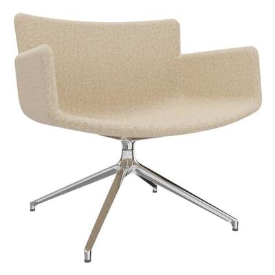 fm Büromöbel Lounge-Sessel »Lodus« mit 4-Sterndrehfuß mit Armlehnen beige, 86x42x72 cm Image
