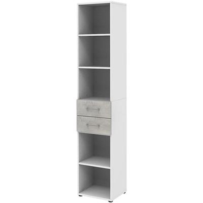 röhr Regal »Direct Office 2« 40 cm schmal 6 OH 2 Schubladen grau, 40x212.5x34.4 cm Image