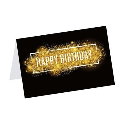 LUMA KARTENEDITION Geburtstagskarte »Happy Birthday Goldglitzer«, 17.5x11.5 cm Image