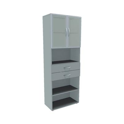 Geramöbel Mehrzweckschrank grau, 80x216x42 cm Image
