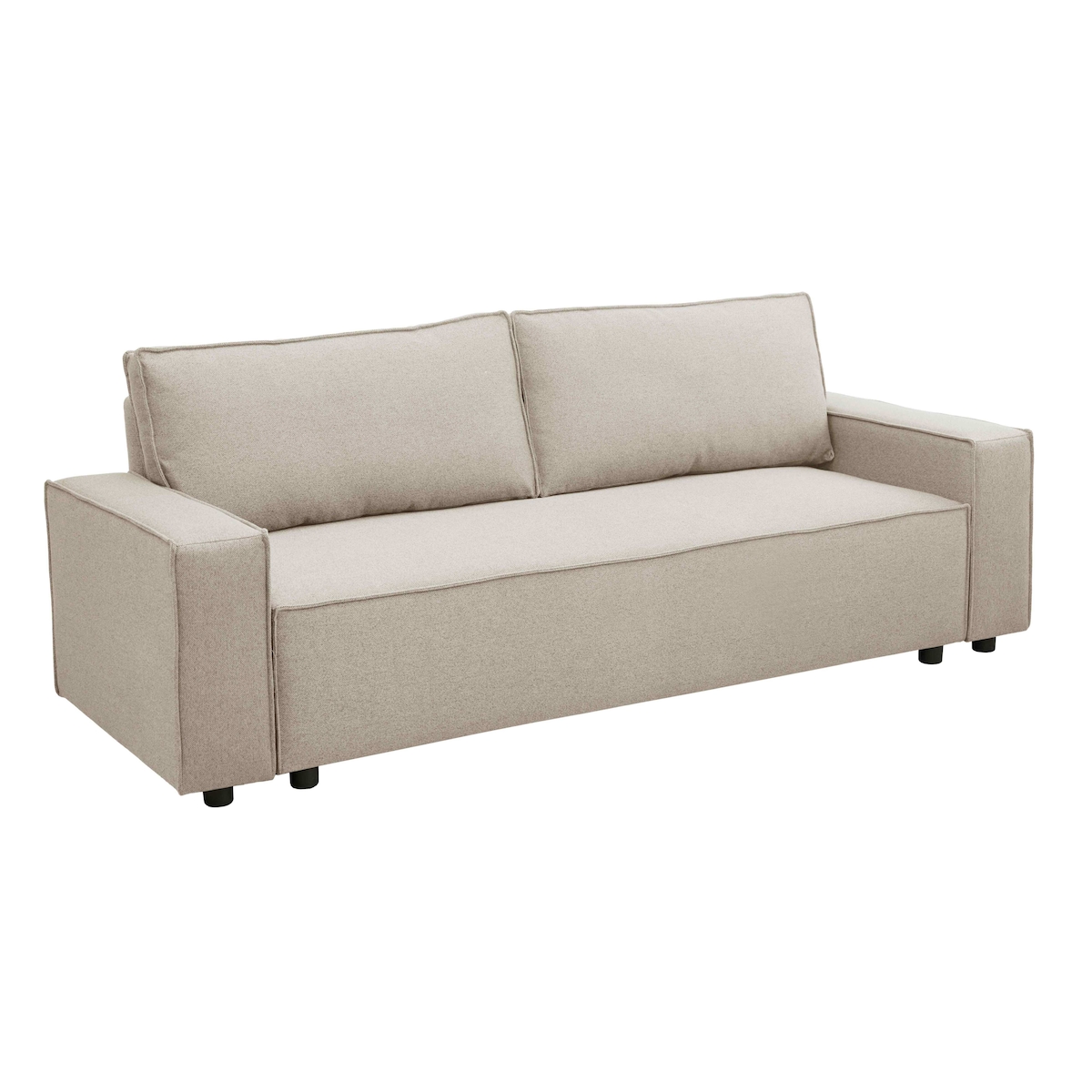 Oviala Business Schlafsofa aus Stoff 3-Sitzer beige Image
