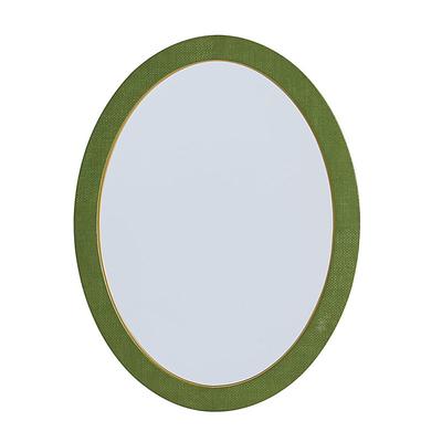 Capri Oval Wall Mirror - Moss Green - Ballard Designs