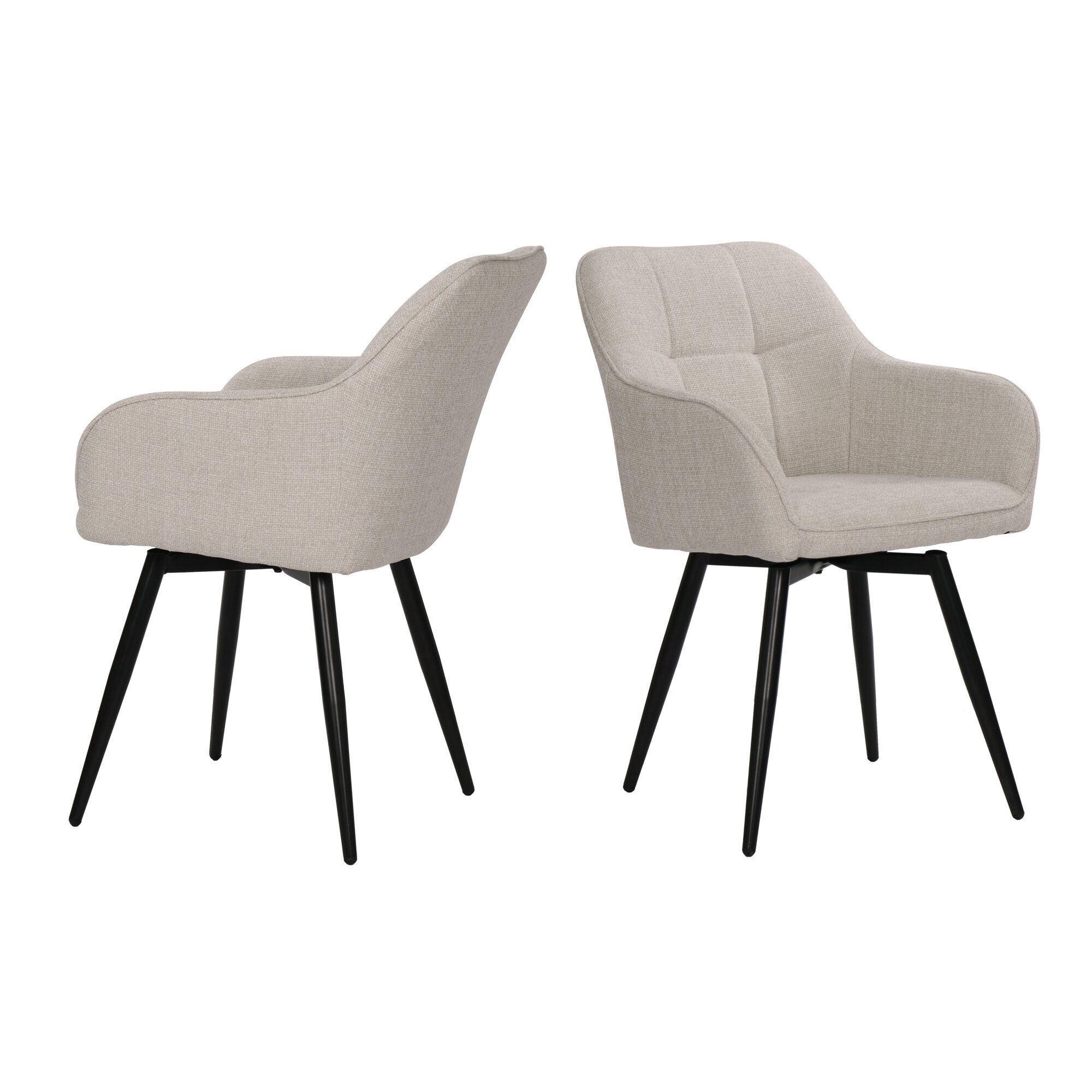 SIT Sit&Chairs »Silas« Armlehnstuhl 2er-Set beige