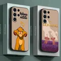 Disney King_Lion Custodia per telefono per Samsung Galaxy S21 FE S25 S22 Plus S20 S23 Ultra S24 Ultra S21 5G S23 Plus Cover in silicone