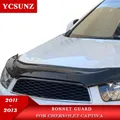 Acrilico Cofano protezioni Per Chervolet Captiva 2011 2012 2013 Nero Anteriore Bug Hood Deflettore Protezione Accessori Auto