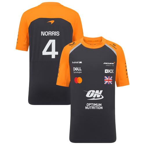 T-shirt McLaren 2025 Team Lando Norris Set Up - Phantom - Enfants - unisexe Taille: JM