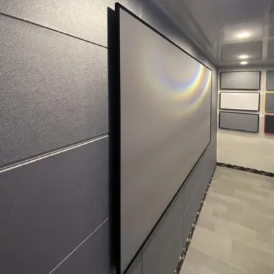 100'' 120'' ALR Soft Flexible Fresnel Fixed Frame Long Throw Projection Screen for Normal Focus Image