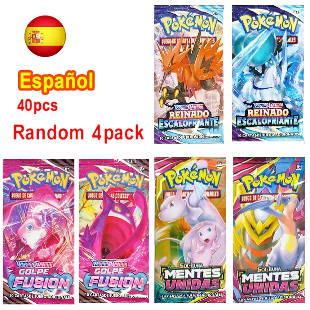 Pokemon-Karten Scarlet Violet Sun Moon GX Vmax EX Englisch Französisch Spanisch Shining Battle Trading Collection Card Booster Pack Geschenk Image
