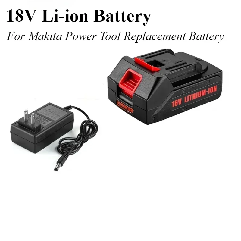 18V wiederaufladbarer Lithium-Ionen-Akku, kabelloser Elektrowerkzeug-Akku für Makita 18V 21V Elektrowerkzeug-Ersatzakku Image