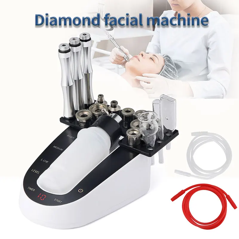 Diamant-Mikro derma brasions maschine mit hoher Sau gleis tung für das Gesichts peeling Tiefen reinigung Mitesser entfernung Wasserspray-Peeling gerät Image