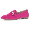 Slipper GABOR, Damen, Gr. 42, pink, Ziegenveloursleder, unifarben, elegant, Schuhe, Loafer, Halbschuh, Businessschuh mit edler Zierschnalle