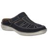 Clog JOSEF SEIBEL "New Anvers 76", Herren, Gr. 43, blau (dunkelblau), Leder, casual, Schuhe, Hausschuh, Sabot, Freizeitschuh in extraweiter Form