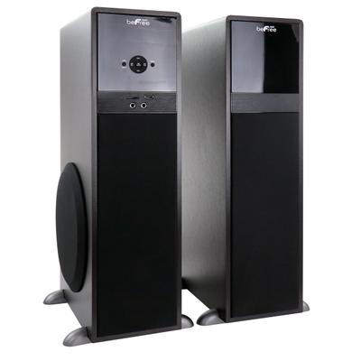 Befree Sound 2.1 Channel 9951164976M 80-Watt Bluetooth Tower Speakers, Black