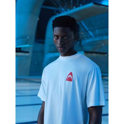 T-Shirt mit weißem Hai-Logo Image