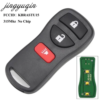 jingyuqin Key Fob KBRASTU15 3 Button 315Mhz for Nissan Armada Frontier Murano Pathfinder Quest Titan