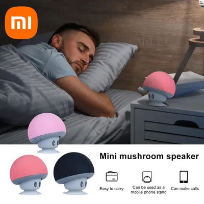 XIAOMI Small Mushroom Cute Style Mini Wireless Bluetooth-compatible Speaker Mp3 Music Player With