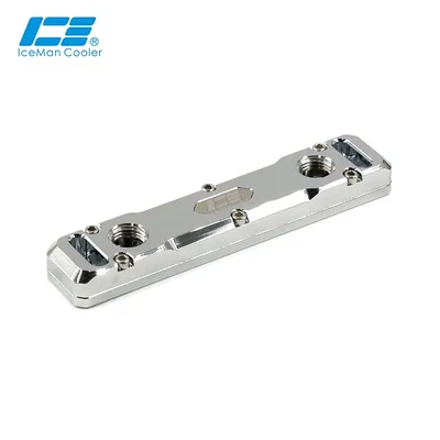 IceManCooler Two Dual Channels Memory Full Copper Nickel Plated Water Block For PC Water Cooling RAM Cooler,Included Thermal Pad
