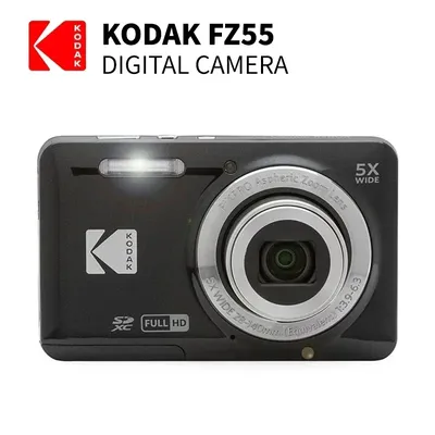 KODAK PIXPRO FZ55-RD 16MP Digital Camera 5X Optical Zoom 28mm Wide Angle 1080P Full HD Video 2.7"