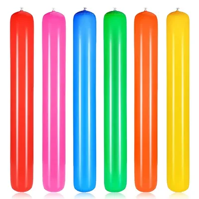 1/6PCS Inflatable Cheer Sticks Colorful Adults Float Water Noodles Outdoor Water Games Toy for