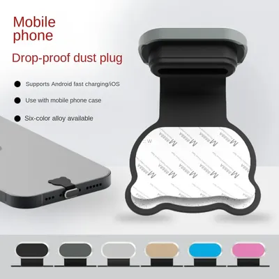 Silicone Phone USB Charging Port Dust Plug for Type-C Anti-Lost Cap Waterproof Dustproof Plug Cover