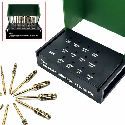 13pcs Dental Osseodensification Bur Drills Dental Osseodensification Burs Drills Implant Maxillary