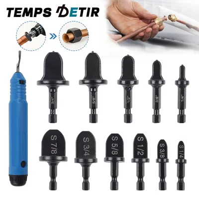 12PCS Tube Pipe Expander Hexagonal Handle 1/4" Metal Copper Pipe Takeover Tool Air Conditioner