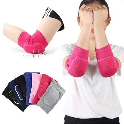 Elastic Elbow Pads Thickened Sponge Elbow Knee Protectors Guard Basketball Volleyball Sport Arm