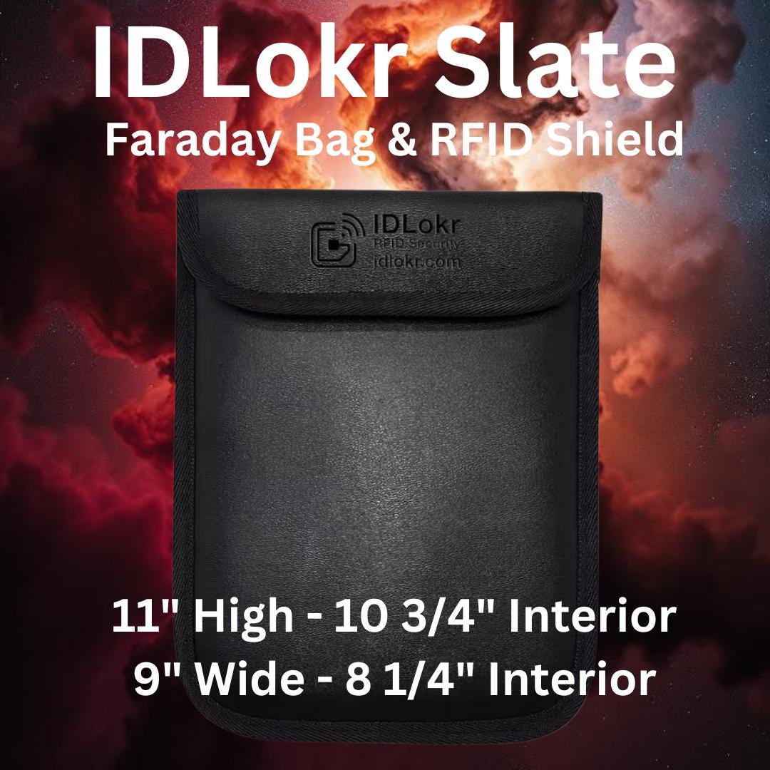 Custodia Faraday con blocco RFID per tablet, telefono, chiavi e altro - Proteggi la tua privacy con la tecnologia di blocco - Custodia RFID ID Lokr Sl