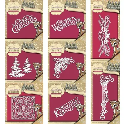 Piggy Craft metal cutting dies cut die mold Christmas series letter frame Scrapbook paper craft