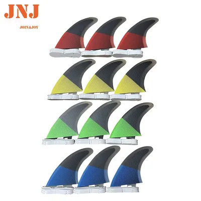 JNJ FCS II Fiberglass Surfboard G7 MF Large Thruster Fins