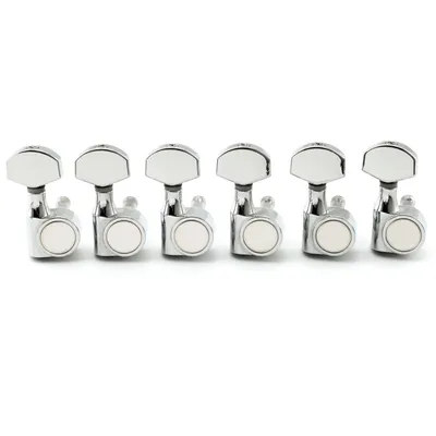 Musiclily Pro 6-in-line 15:1 Ratio 1-Pin Full Sealed Machine Heads Tuners Tuning Pegs Keys for SQ ST Tele Electric Guitar