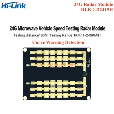 New HLK-LD2415H 24G Millimetre Wave Vehicle Speed Feedback Radar Module 1KM Long Range Speed Sensor