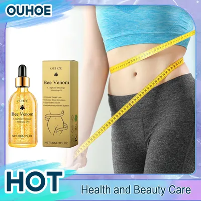 Weight Loss Oil Bee Venom Lymphatic Drainage Detox Anti Swelling Firming Lifting Belly Fat Burner