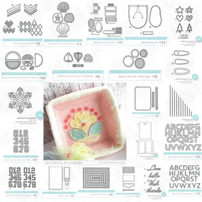 Seashells Alphabet Number Snowflake Metal Cutting Dies DIY Scrapbook Embossed Handcraft Card Craft