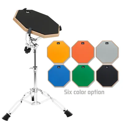 SLADE 8/12 Inch Dumb Drum Practice Drum Pad Metronome Silent Practice Dumb Drum Beginners Percussion