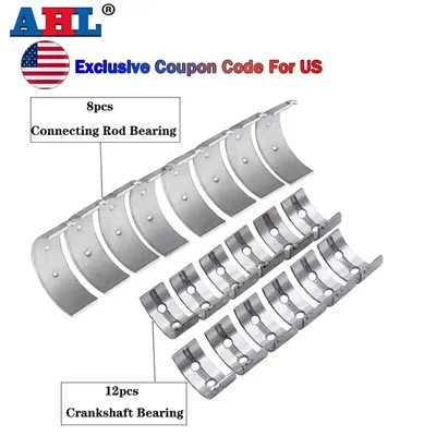 STD~ +100 Motorcycle Connecting Rod & Main Crankshaft Bearing For HONDA CBR400 CB400 SF VFR 400 Z R