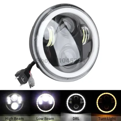 5.75inch HeadlightRound Motorcycle LED Head lamp Headlamp Distance Light Refit For Harley Sportster