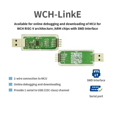 WCH LinkE Online Download Debugger Support WCH RISC-V Architecture MCU/SWD Interface ARM Chip 1